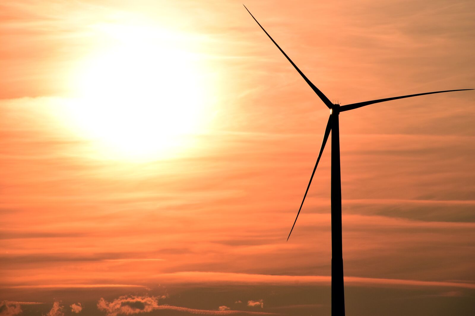 Nikon D3300 sample photo. Sunset, pinwheel, wind energy photography