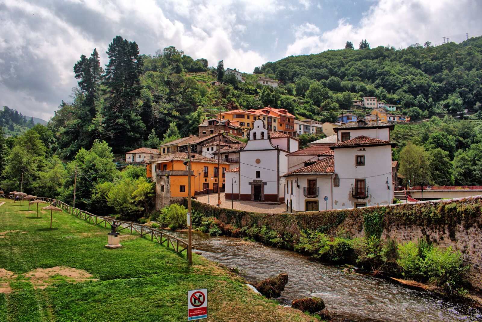 Nikon D3400 sample photo. Church, river, landscape photography