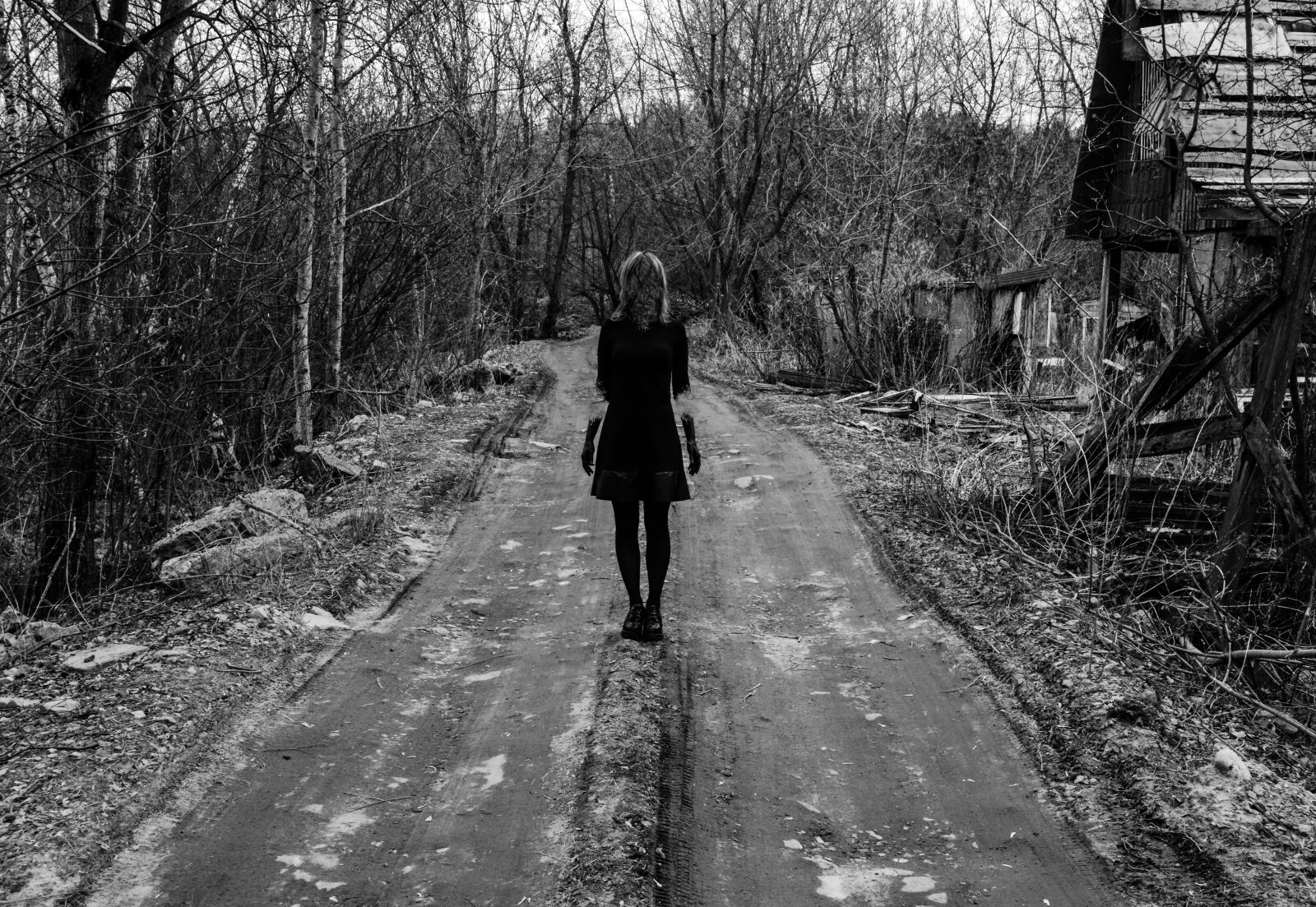 Nikon D3200 sample photo. Road, silhouette, figure photography