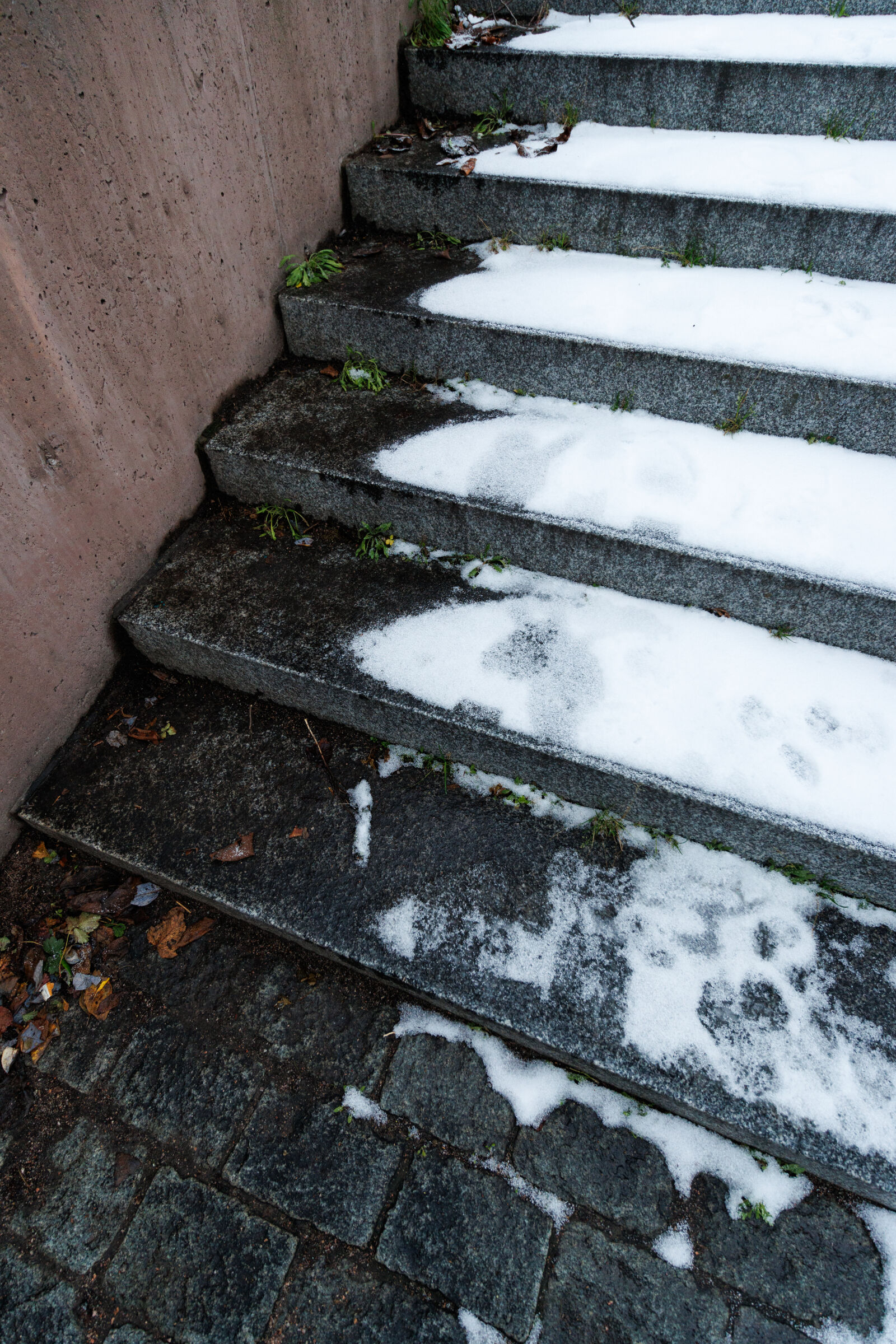 Tamron 11-20mm F2.8 Di III-A RXD sample photo. Snowy staircase photography