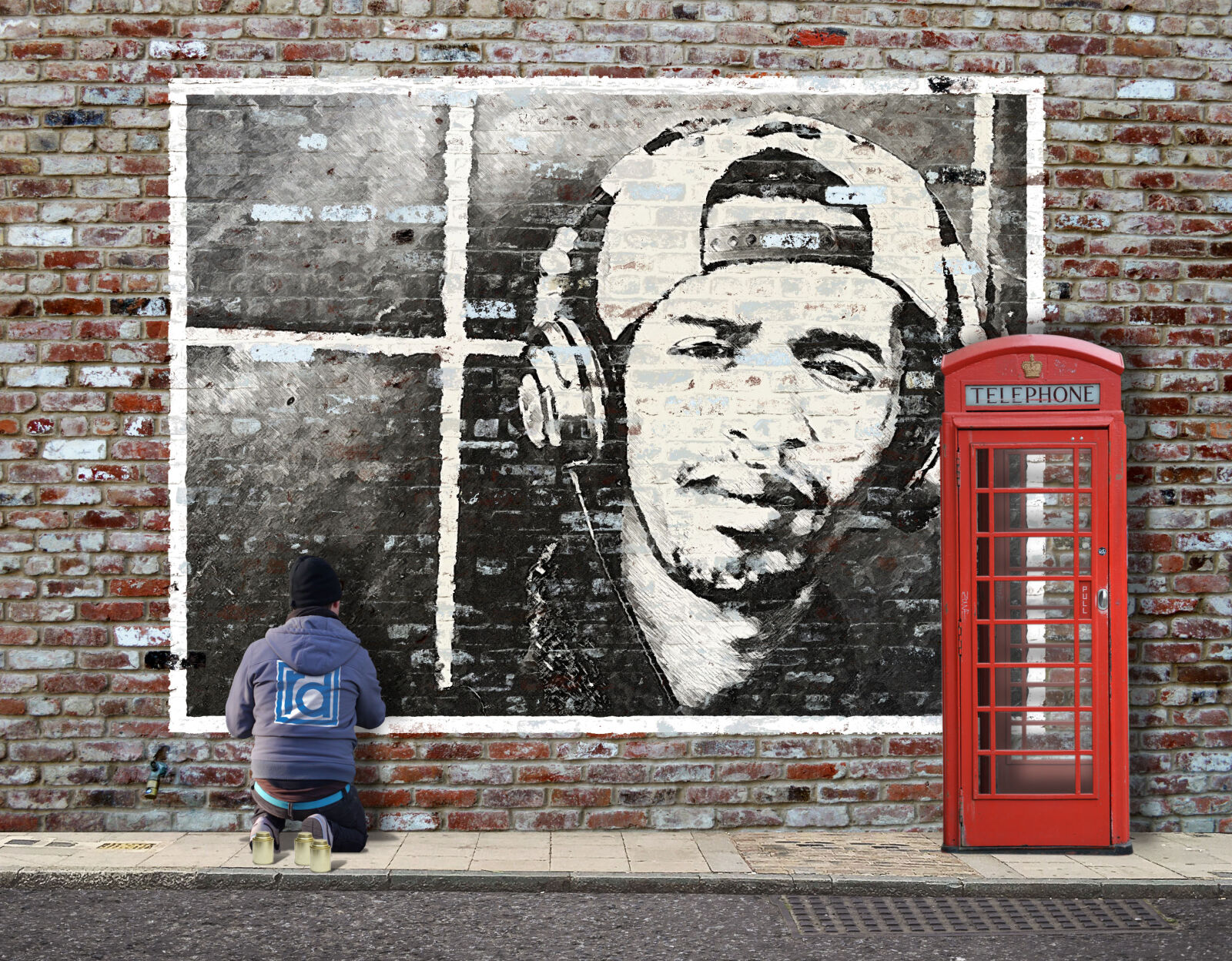 Apple iPhone 6s sample photo. Graffiti, london, red, telephone photography