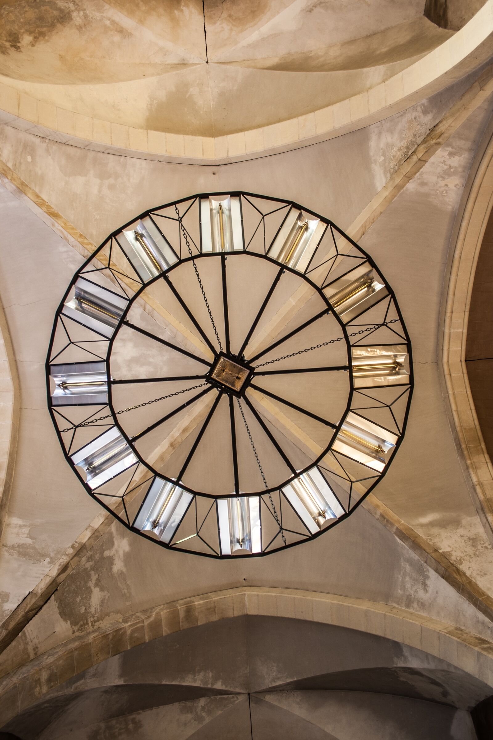 Canon EF-S 18-55mm F3.5-5.6 II sample photo. Chandelier, church, light photography