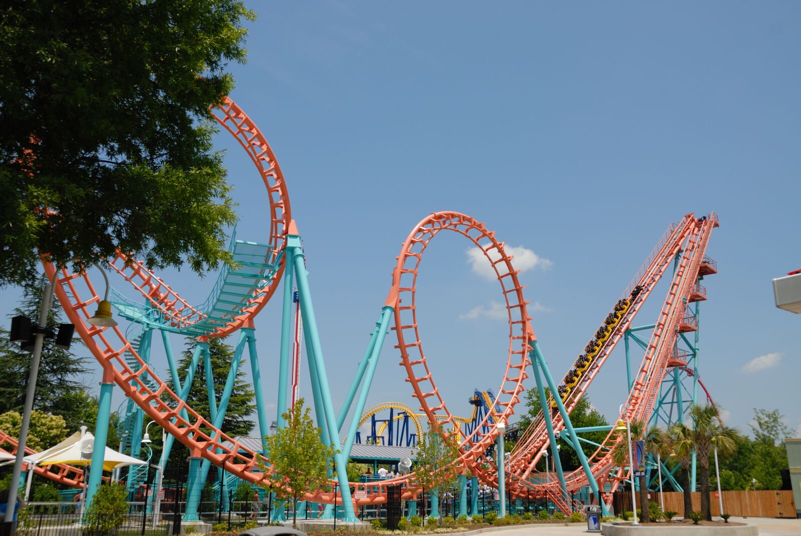 Nikon D200 sample photo. Roller coaster, ride, fun photography