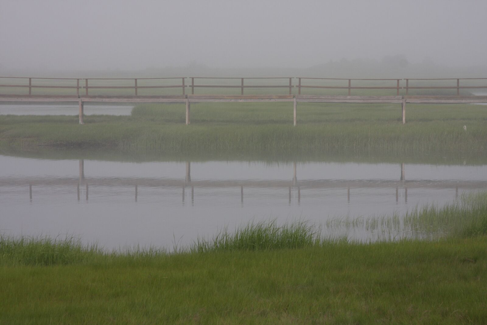 Canon EOS 40D sample photo. Bridge in mist, morning photography