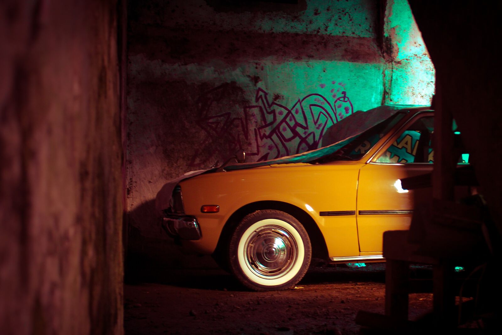 Canon EOS 60D sample photo. Car, yellow, vehicle photography