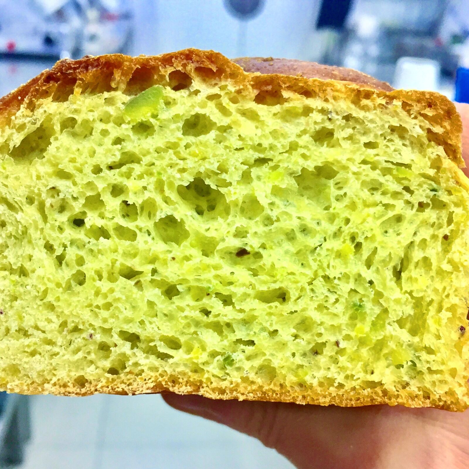 Apple iPhone 6 sample photo. Bread, pistachio, food photography