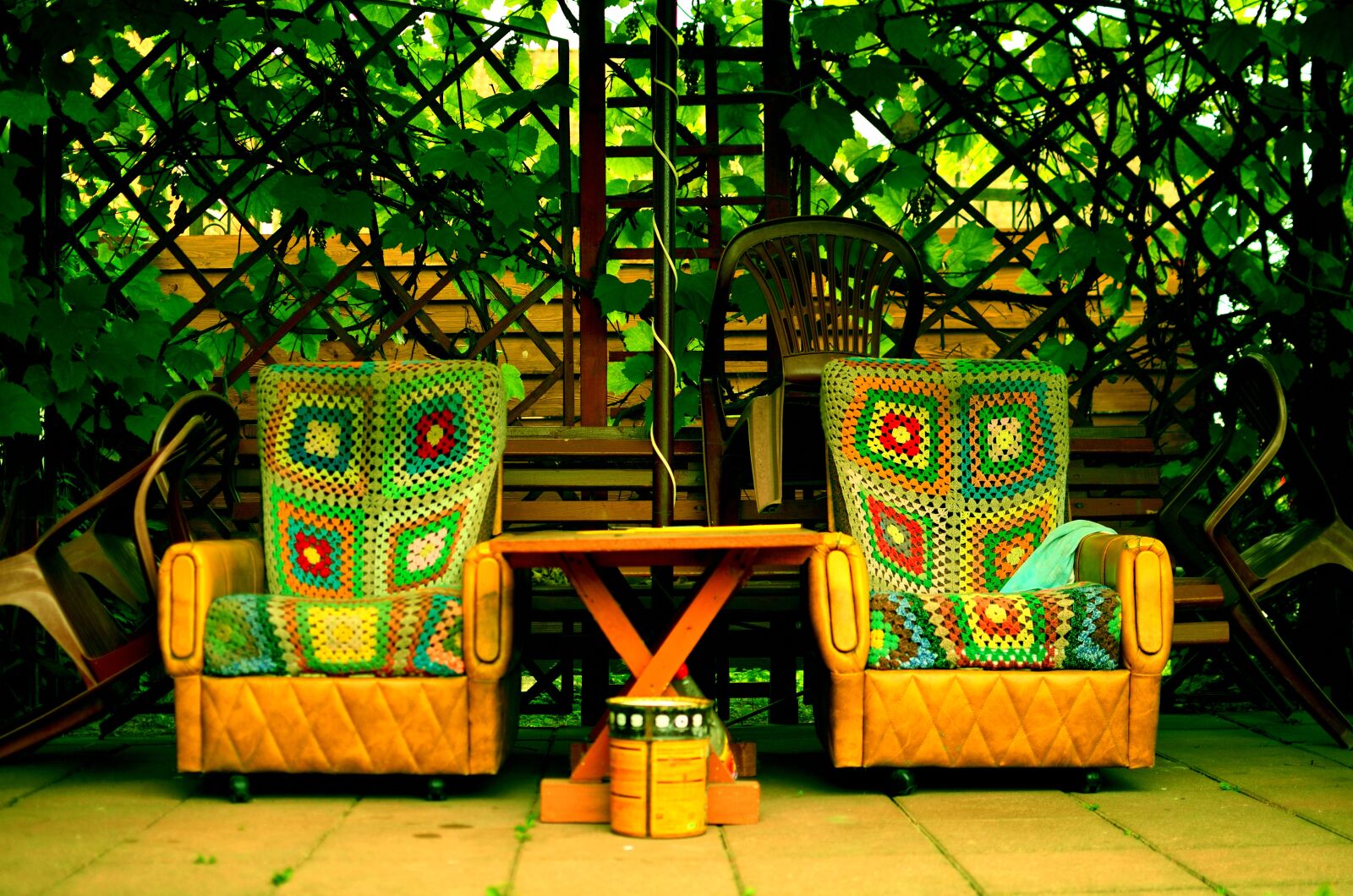 Nikon D5100 sample photo. Armchair, garden terrace, rest photography