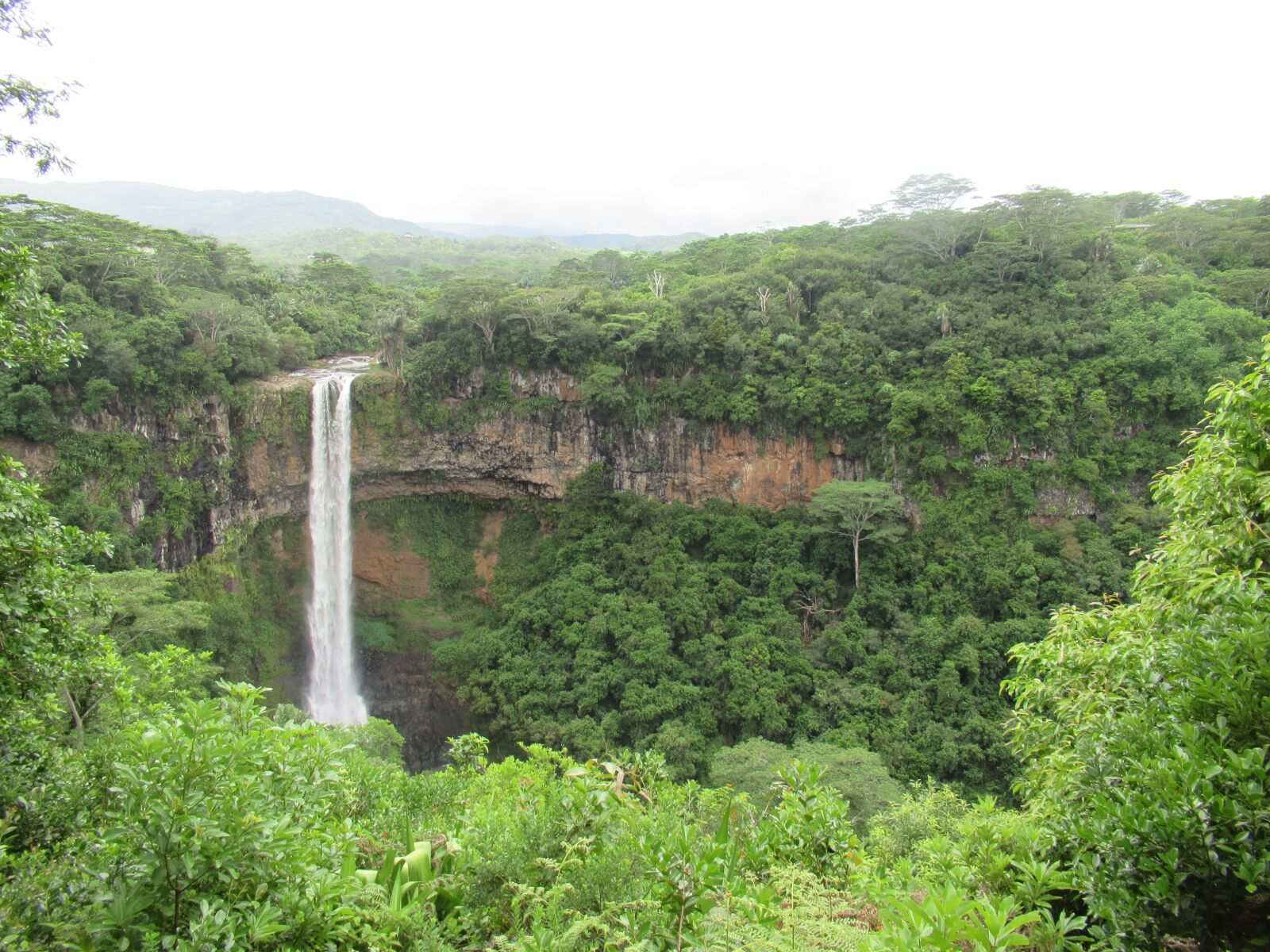 Canon PowerShot SX620 HS sample photo. Waterfall, mauritius, trees photography