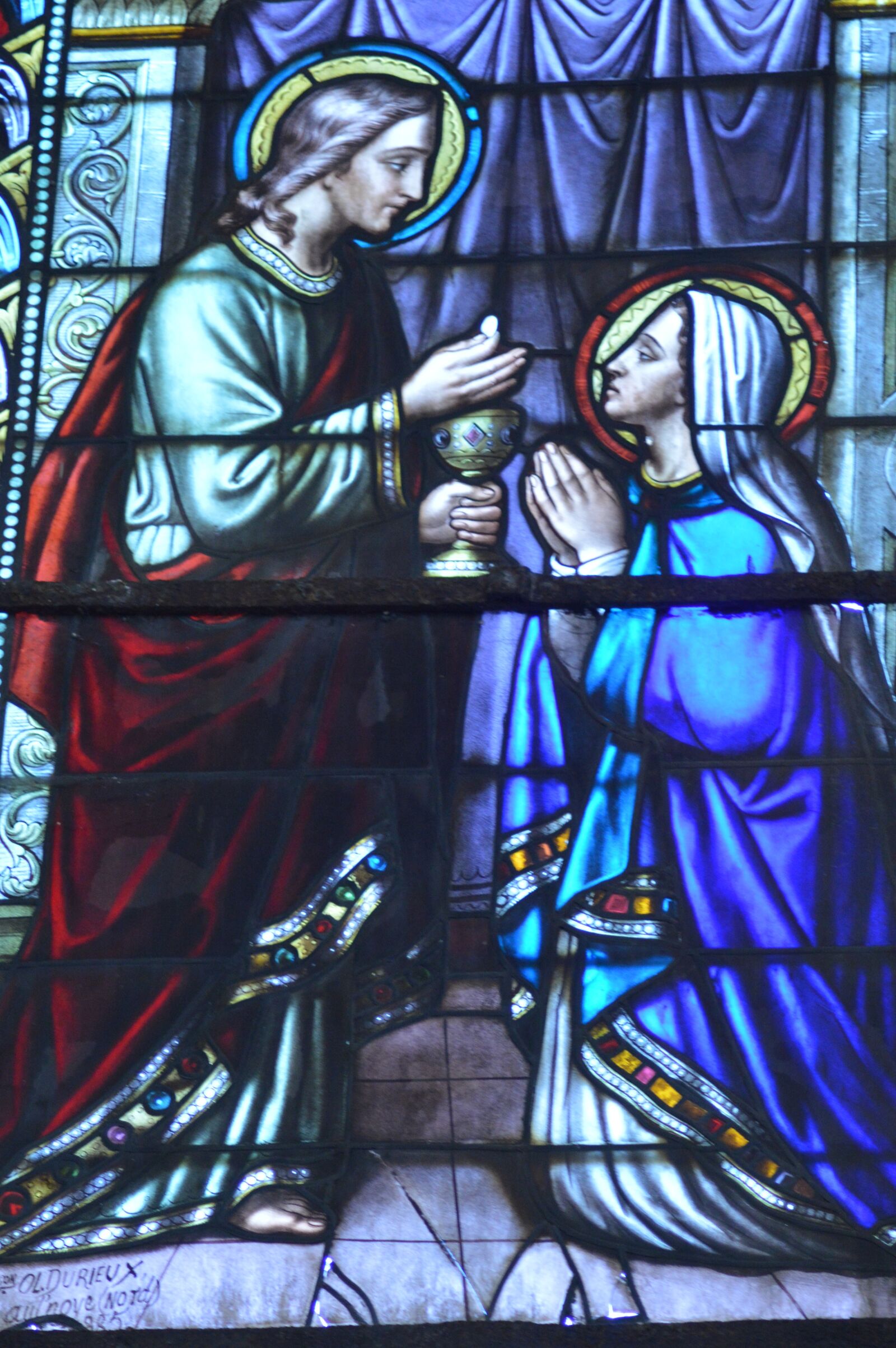 Nikon D3200 sample photo. Stained glass, window, church photography