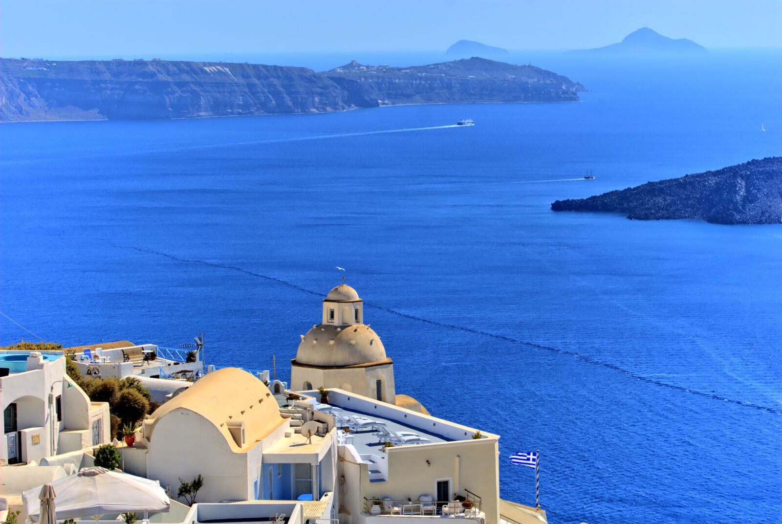 Nikon D80 sample photo. Greece, santorini, the sun photography
