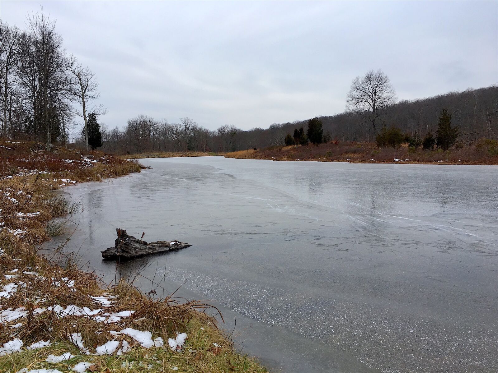 Apple iPhone 6s sample photo. Blue mountain lake, frozen photography