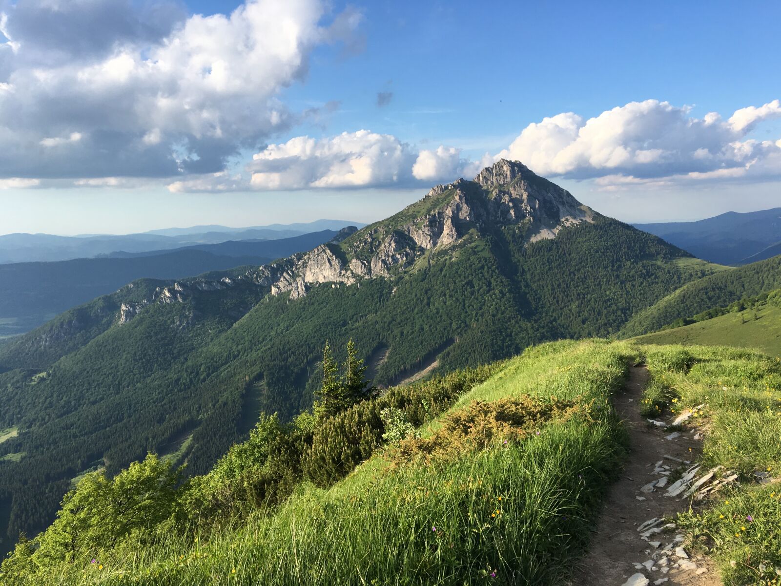 iPhone 6s back camera 4.15mm f/2.2 sample photo. Blue, sky, green, mountain photography