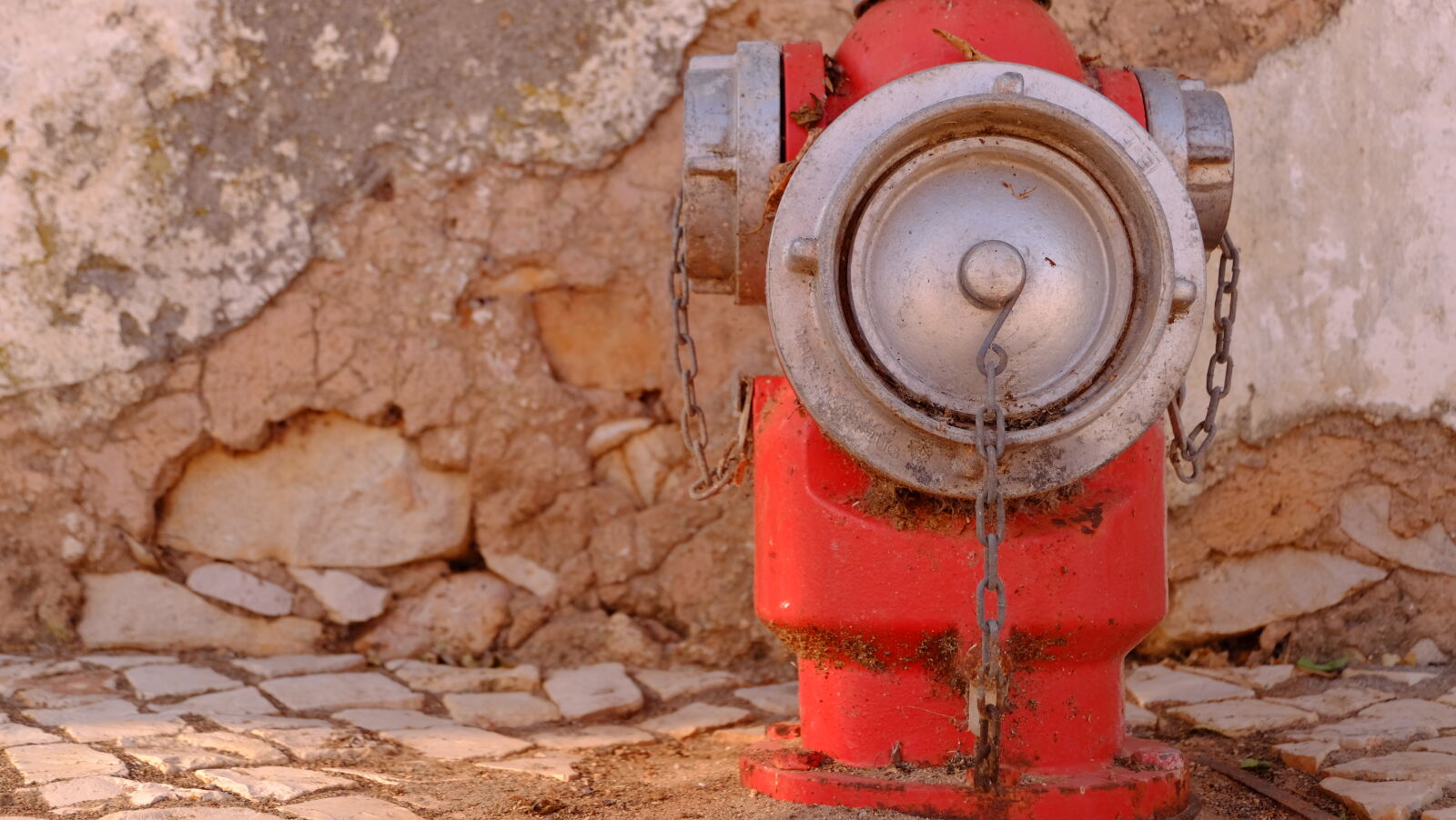 Fujifilm X-M1 sample photo. Cracks, firepost, portugal, red photography
