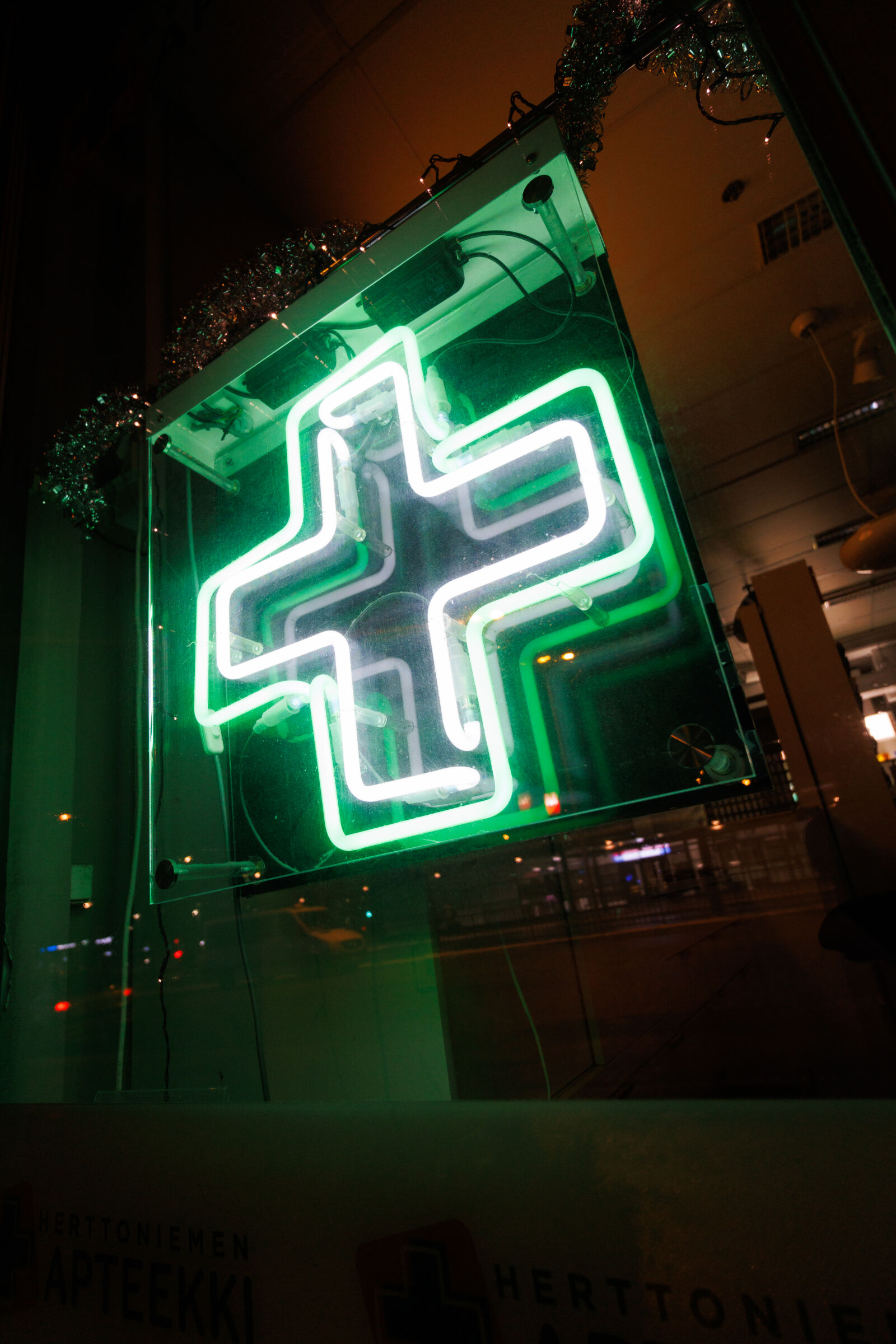 Tamron 11-20mm F2.8 Di III-A RXD sample photo. Neon pharmacy photography