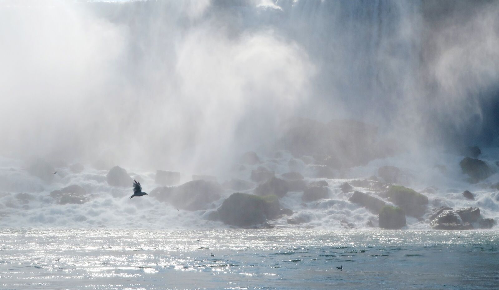 Canon PowerShot SX280 HS sample photo. Waterfall, bird, flying photography