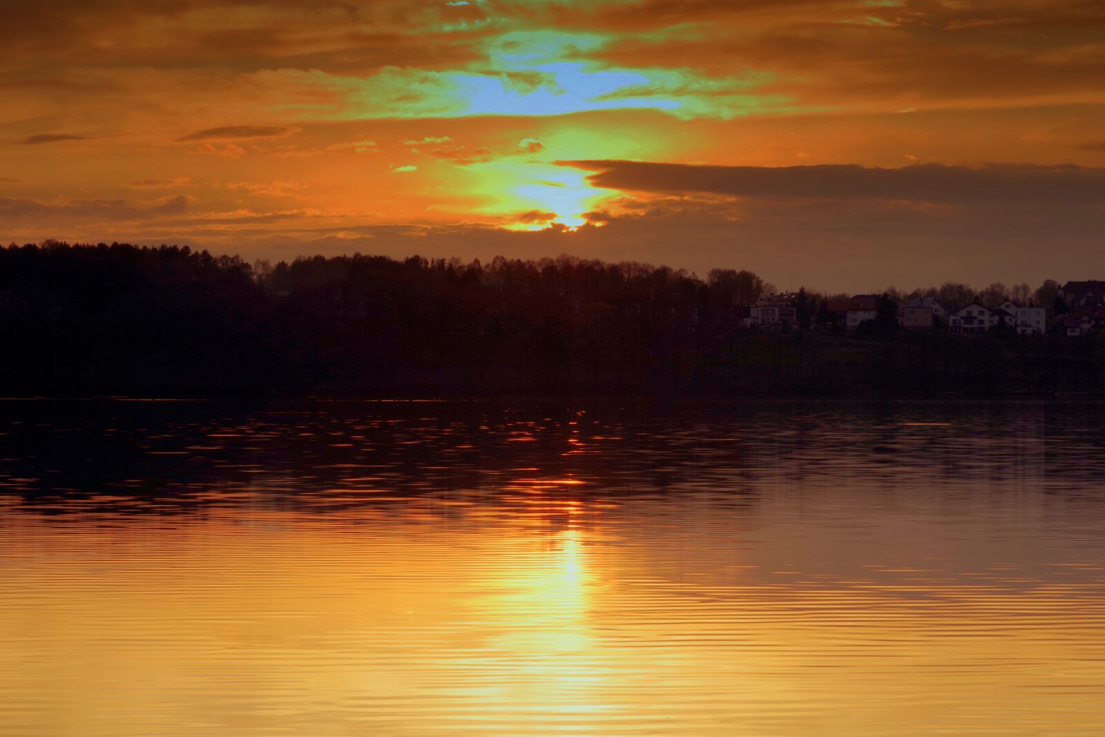 Pentax K-S2 sample photo. Sunset, water, lake photography