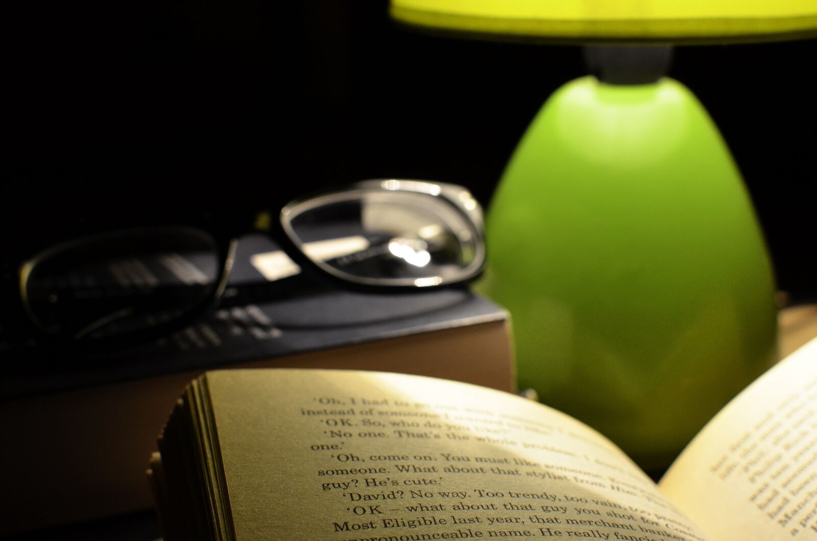 Nikon D5100 sample photo. Glasses, reading, book photography