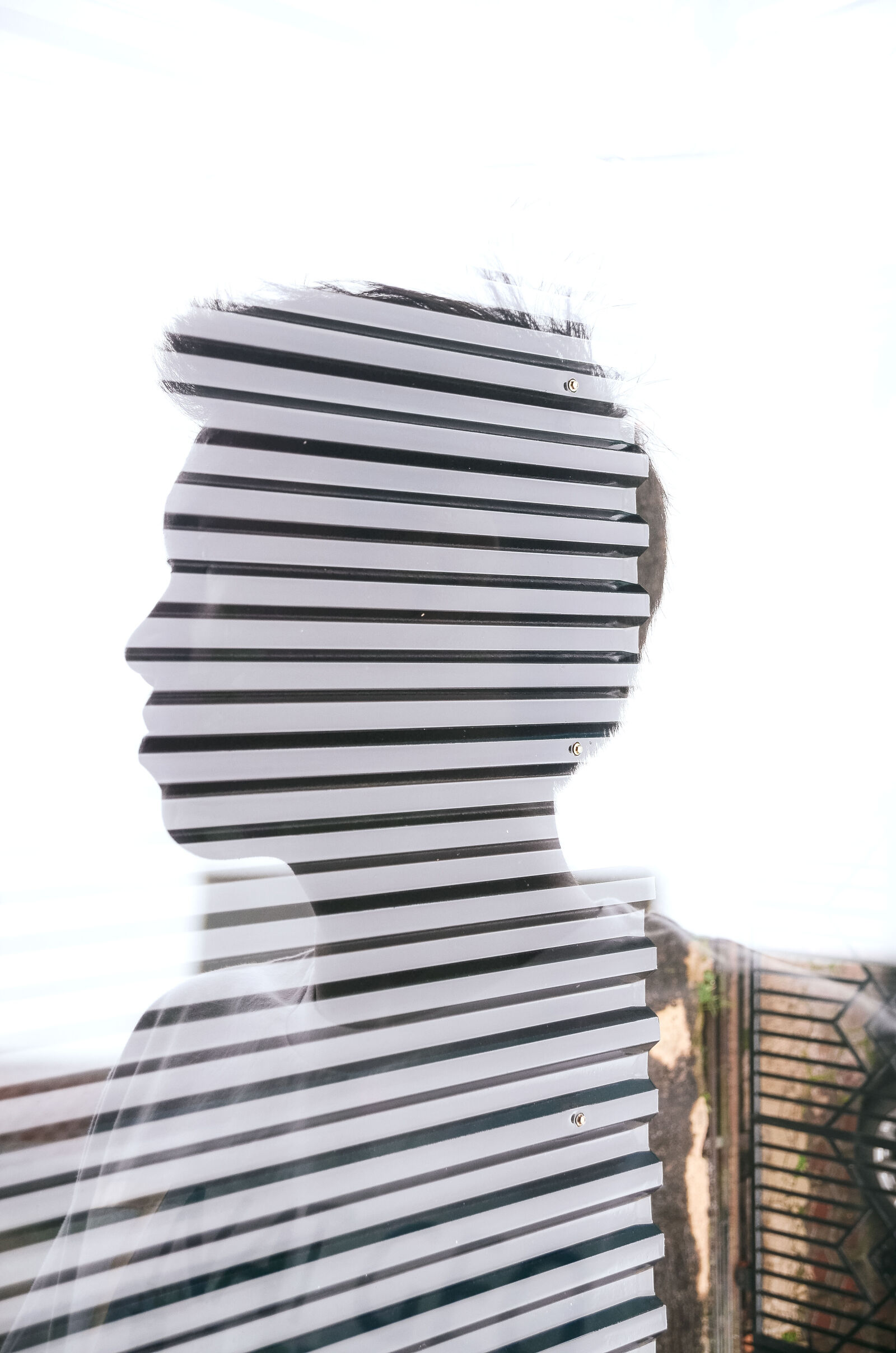 Nikon D7000 sample photo. Double, exposure, pattern, portrait photography