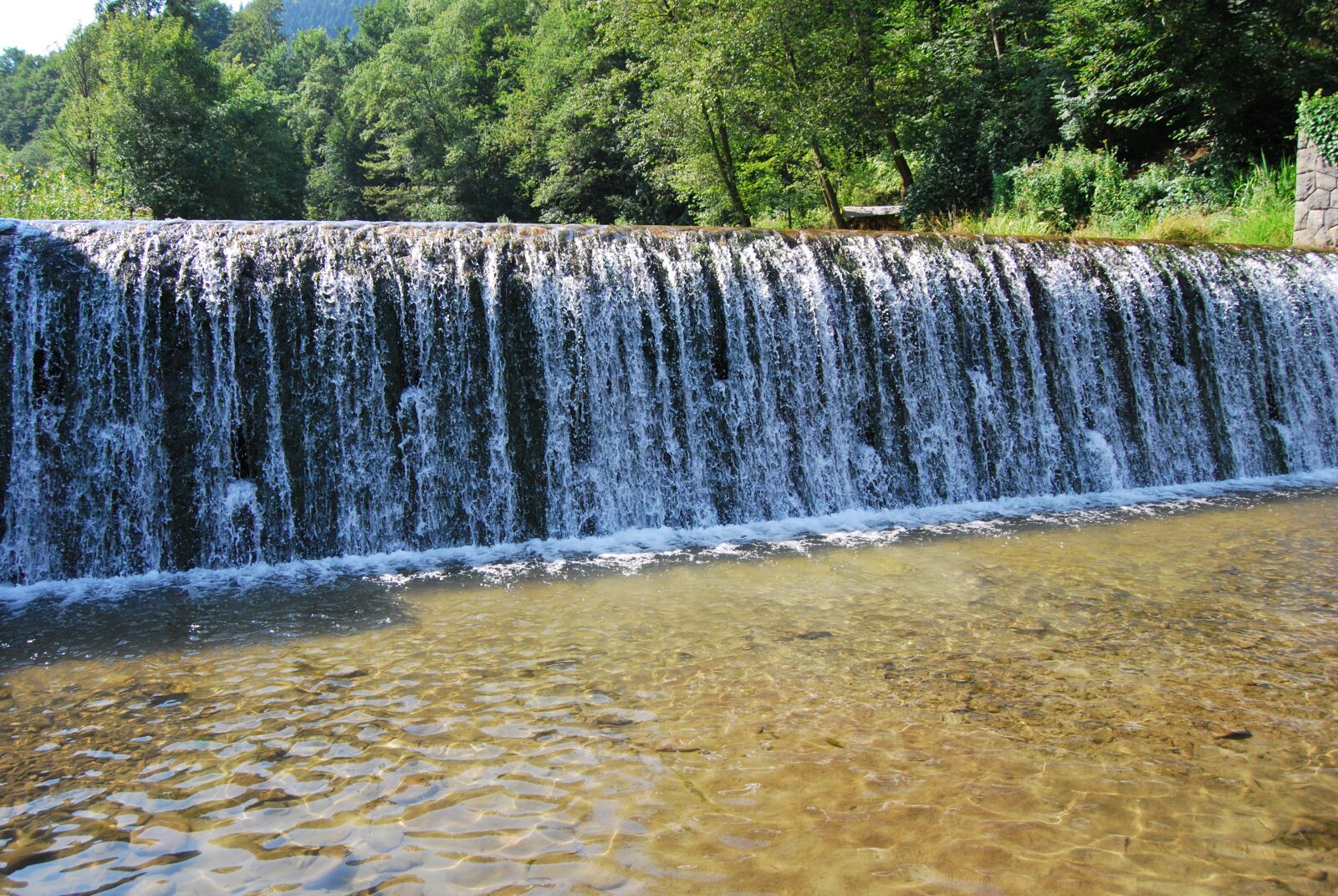 Nikon D60 sample photo. Waterfall, torrent, stream photography
