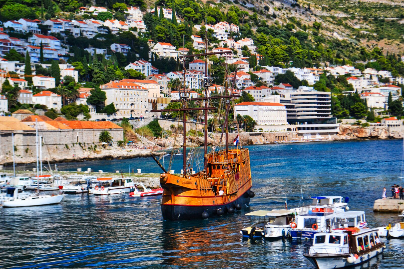 Nikon D3100 sample photo. Harbour, croatia, dubrovnik photography