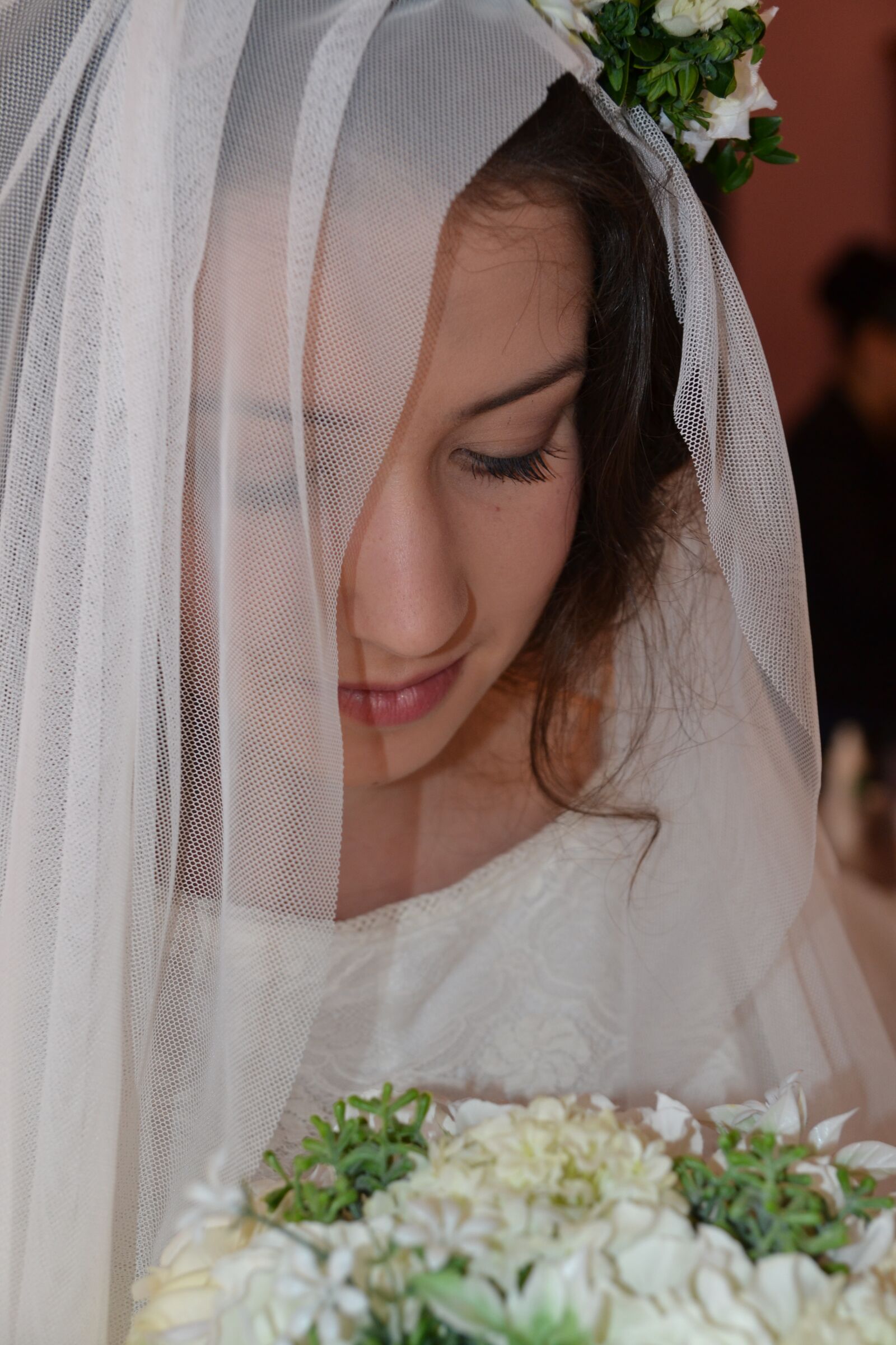 Nikon D3100 sample photo. Bride, the veil, wedding photography