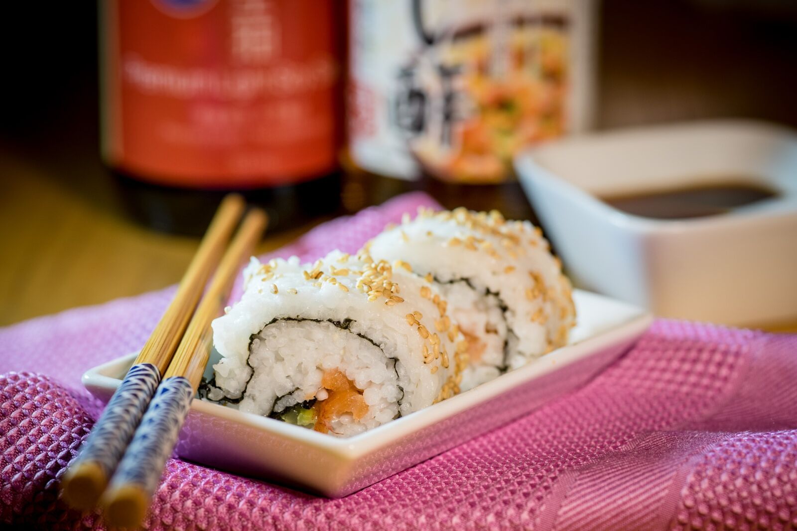 Sony a7 sample photo. Rice, food, sushi photography