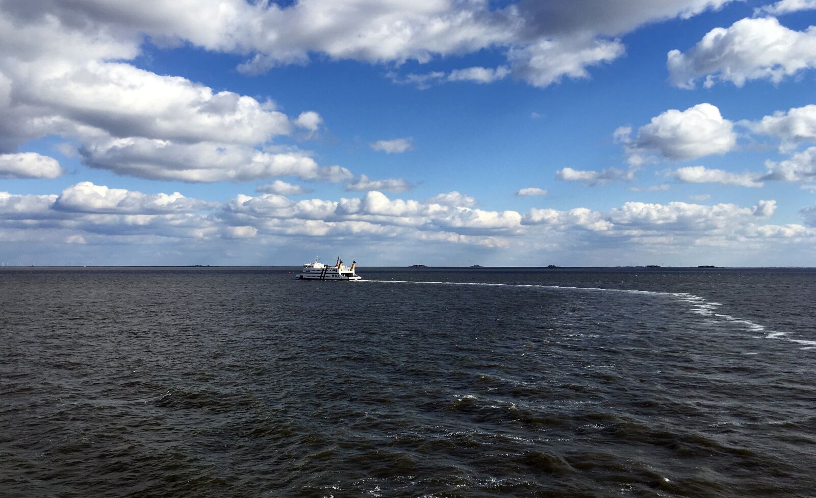 Apple iPad Pro sample photo. North sea, ferry, sea photography