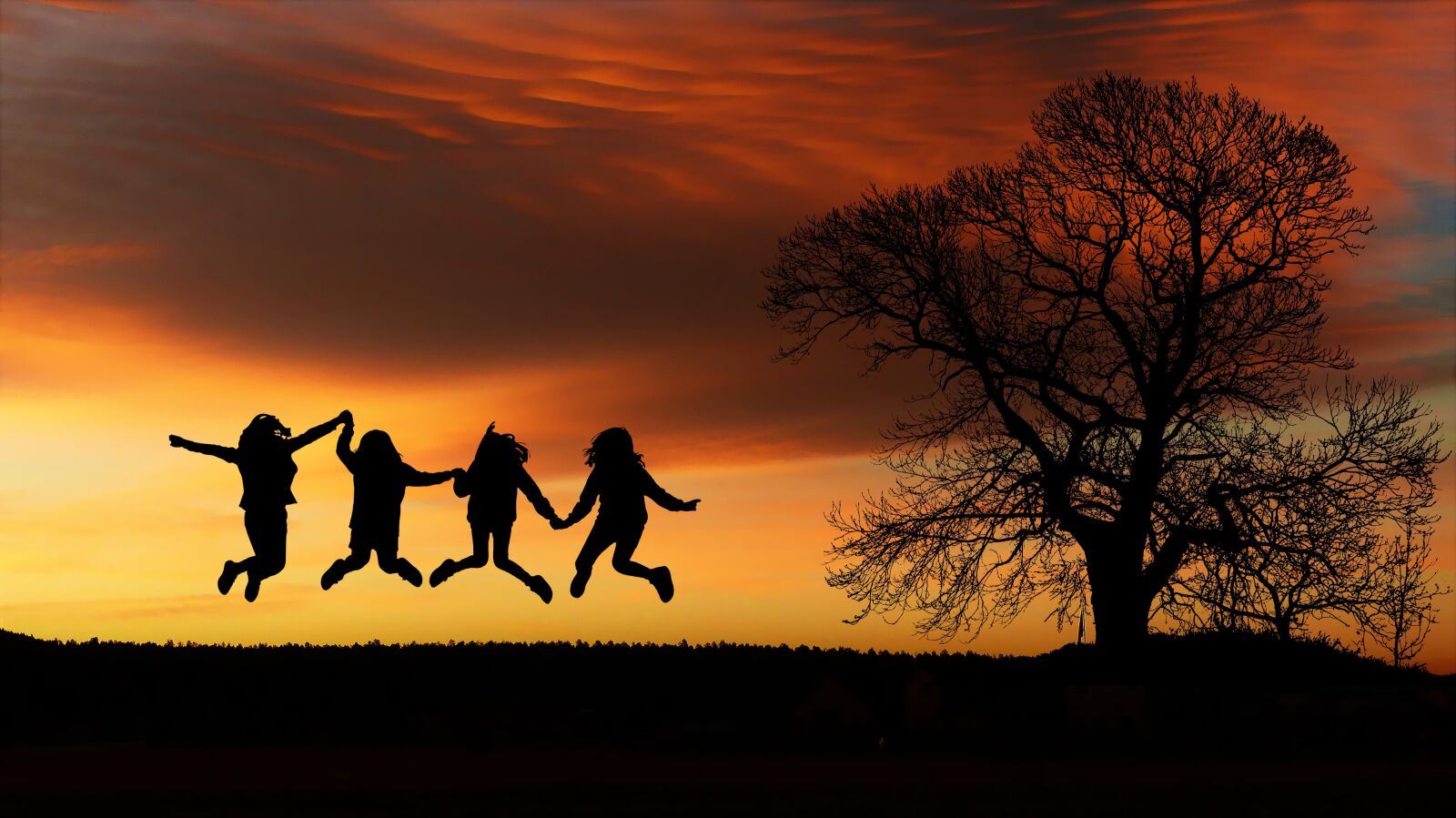 Panasonic Lumix DMC-FZ200 sample photo. Sunset, girls, jumps photography