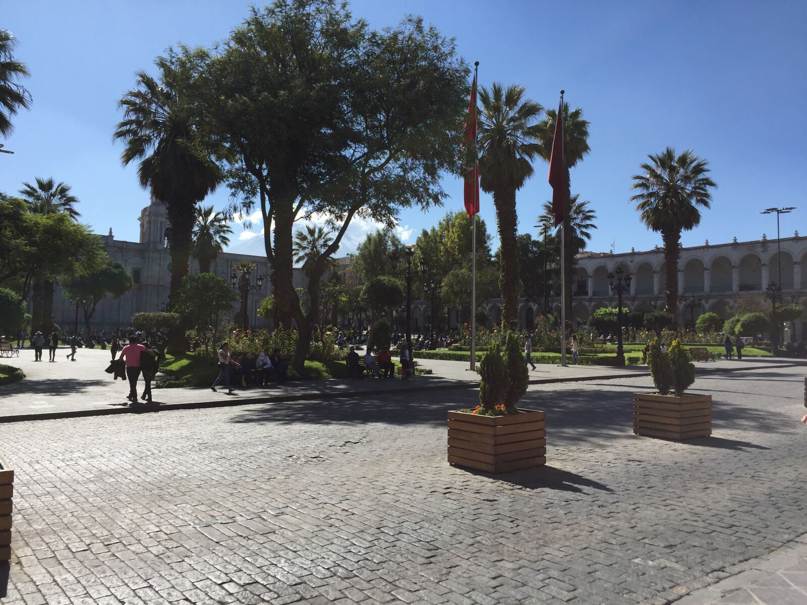 Apple iPhone 6 sample photo. Arequipa, historic centre, park photography