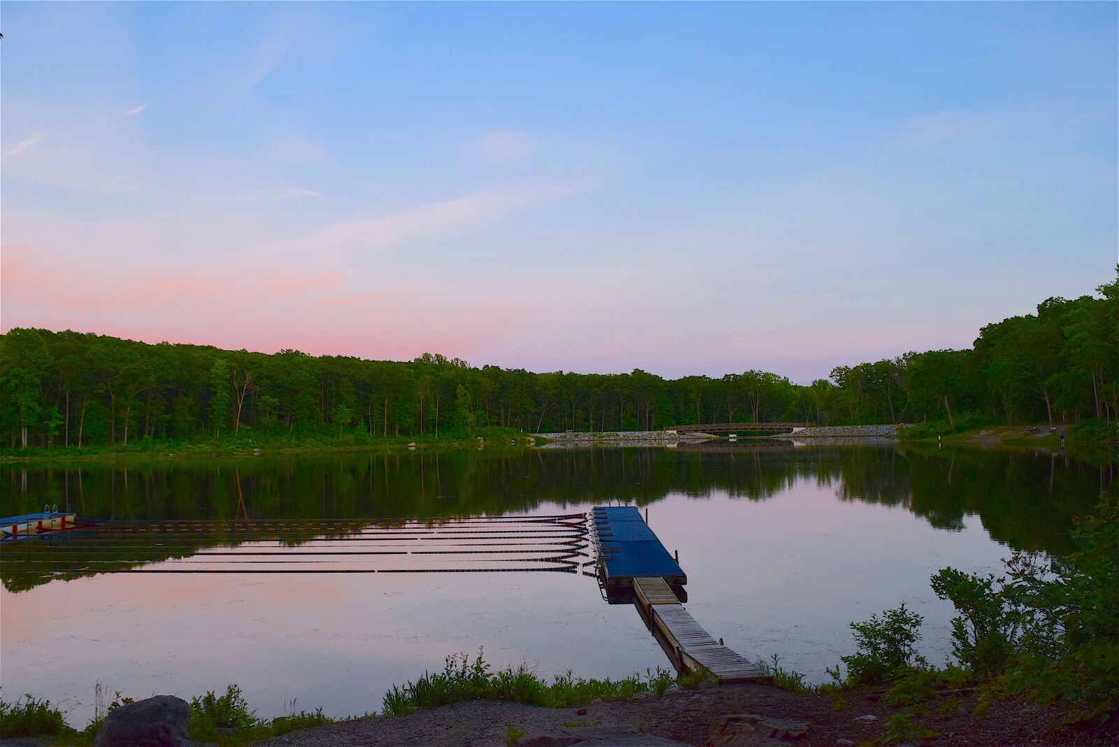 Nikon D3300 sample photo. Dock, lake, sunset photography