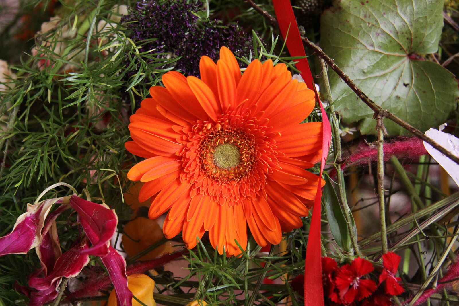 Canon EOS 50D sample photo. Floral arrangement, flowers, gerbera photography