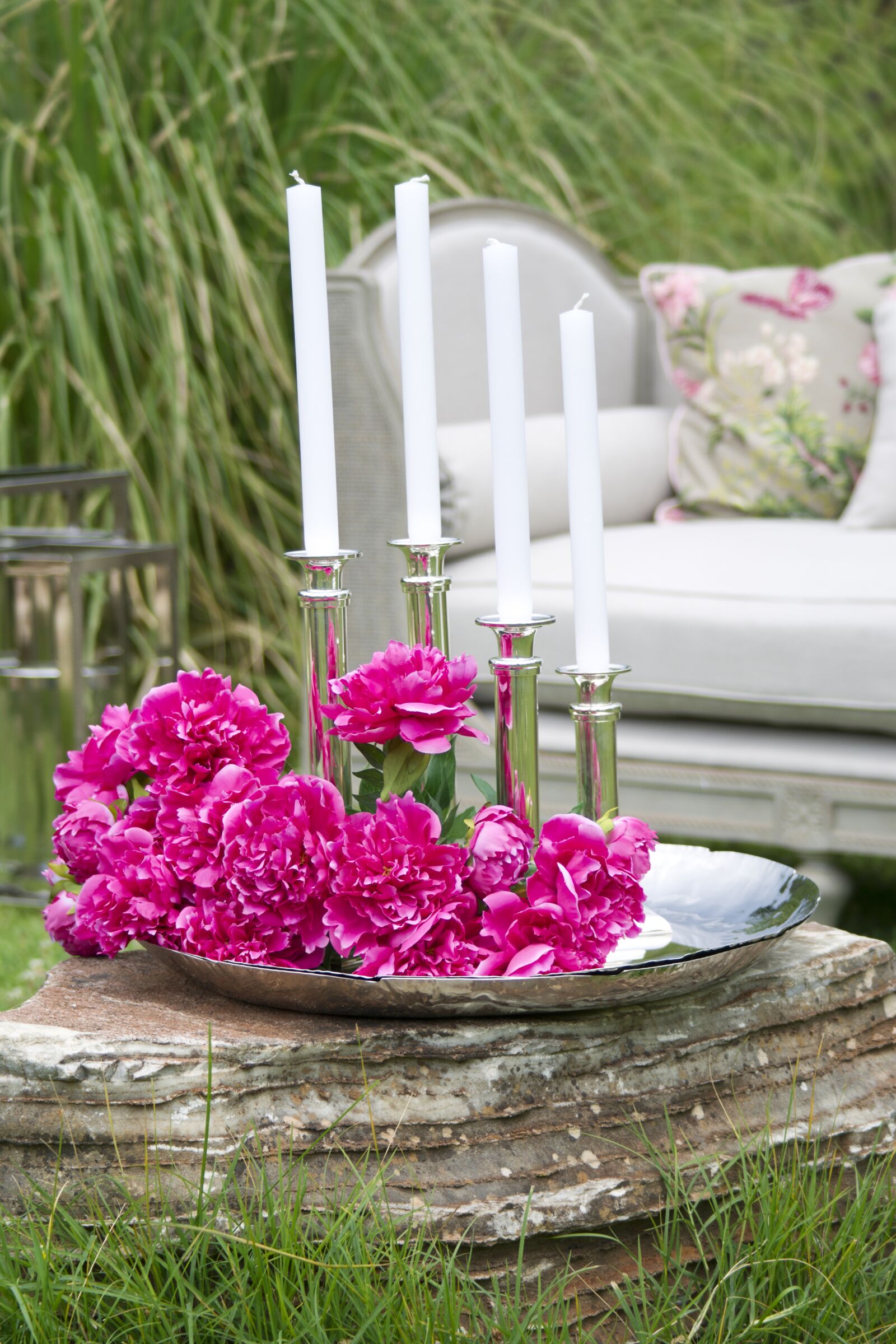 Sony Alpha DSLR-A850 sample photo. Candle, candlestick, flower photography