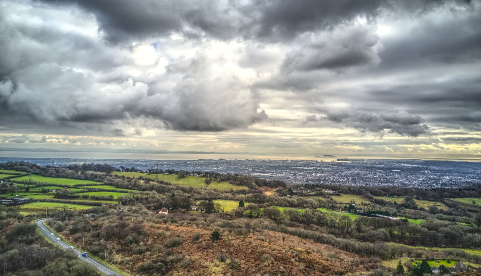 DJI FC220 sample photo. City, clouds, cloudscape, cloudy photography