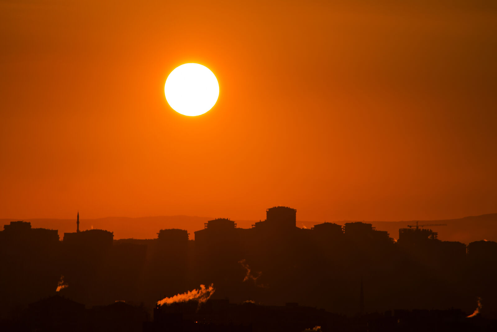 Canon EF-S 55-250mm F4-5.6 IS II sample photo. Ankara, buildings, city, morning photography