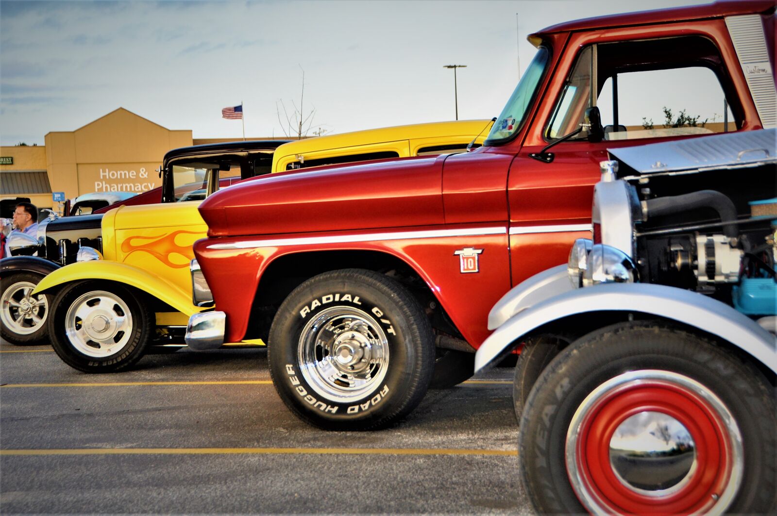 Nikon D90 sample photo. Classic, cars, lineup photography