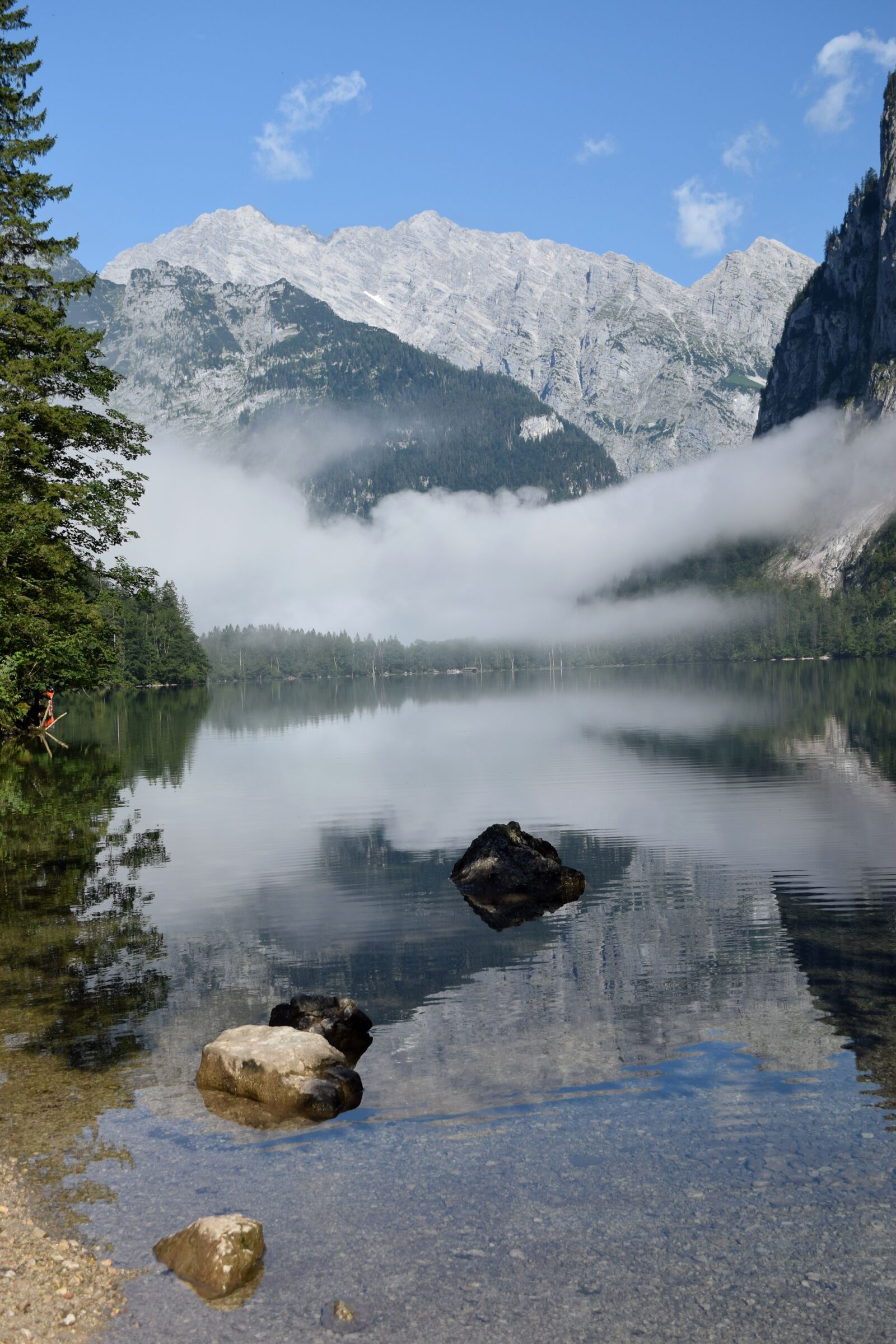 Nikon D5300 sample photo. Mountains, lake, fog photography