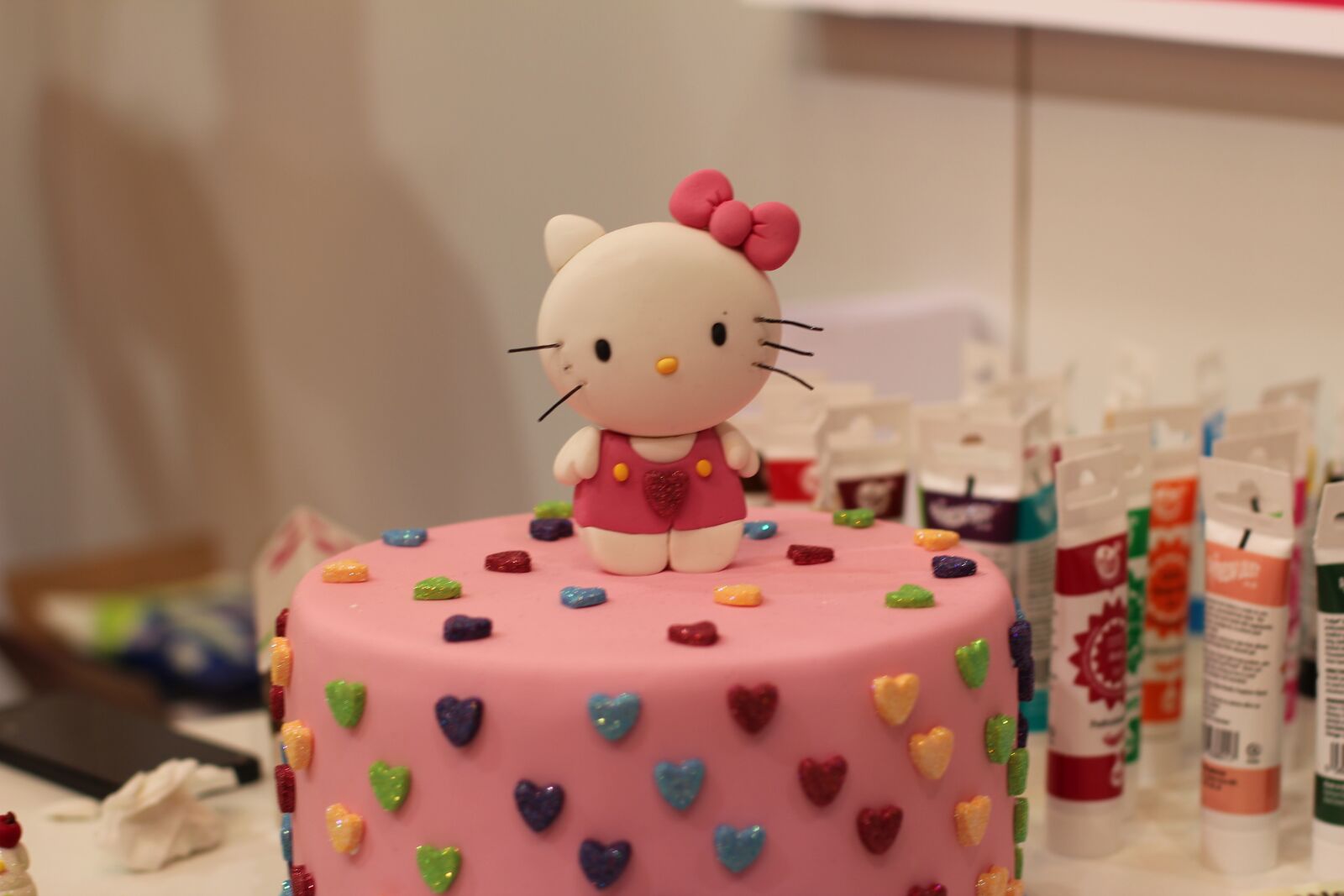 Canon EOS 600D (Rebel EOS T3i / EOS Kiss X5) + Canon EF 50mm F1.4 USM sample photo. Hello kitty, cake, art photography