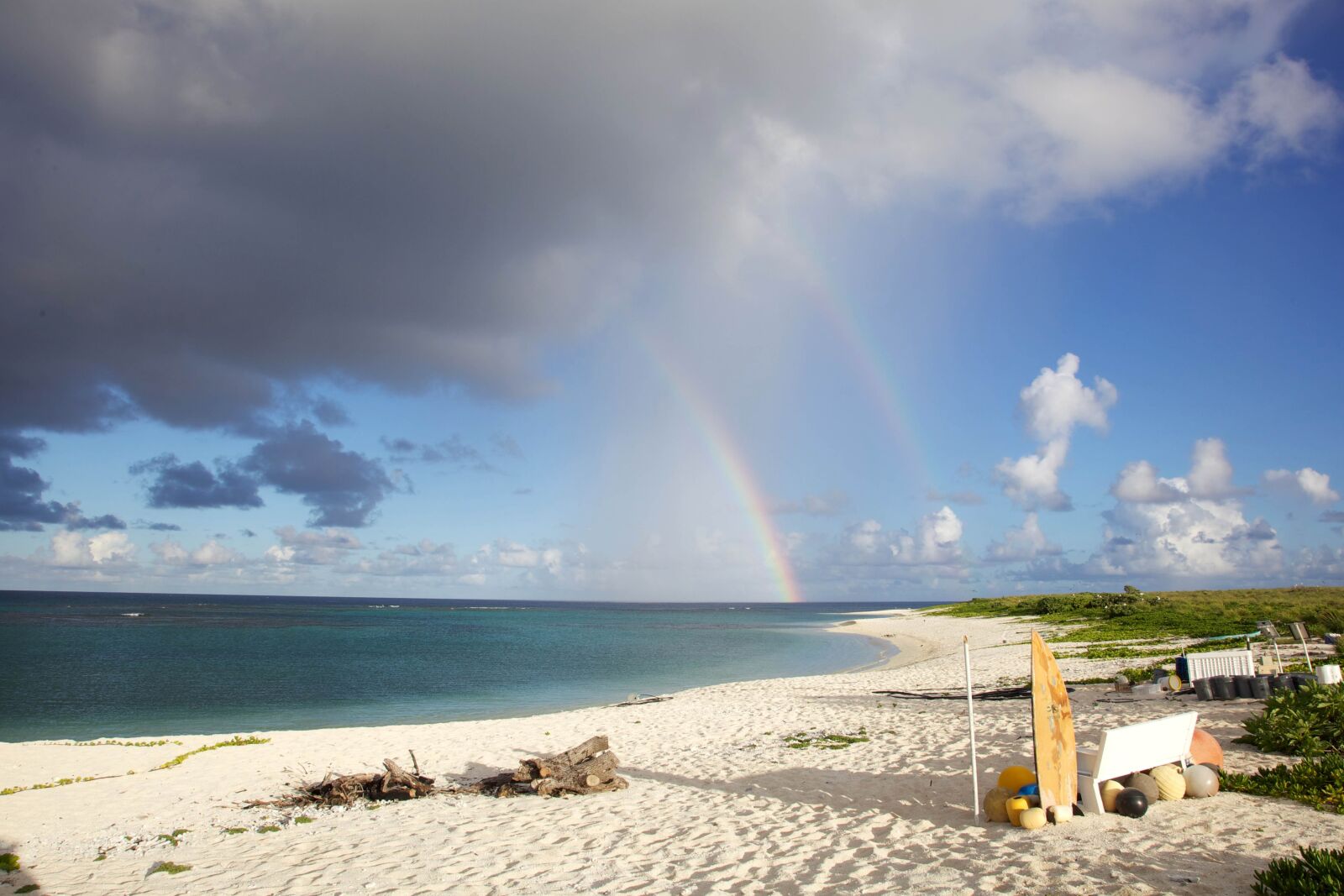 Canon EOS 5D Mark II sample photo. Rainbow, summer, beach, sand photography