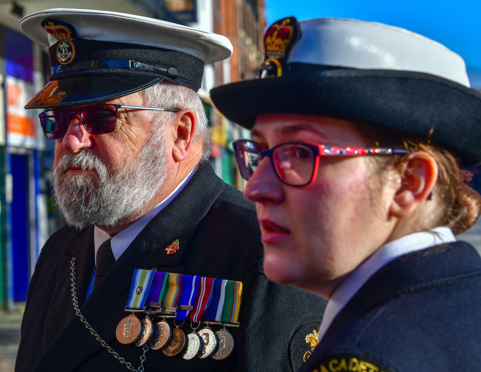 Nikon D850 sample photo. Portrait, sea cadets, flag photography