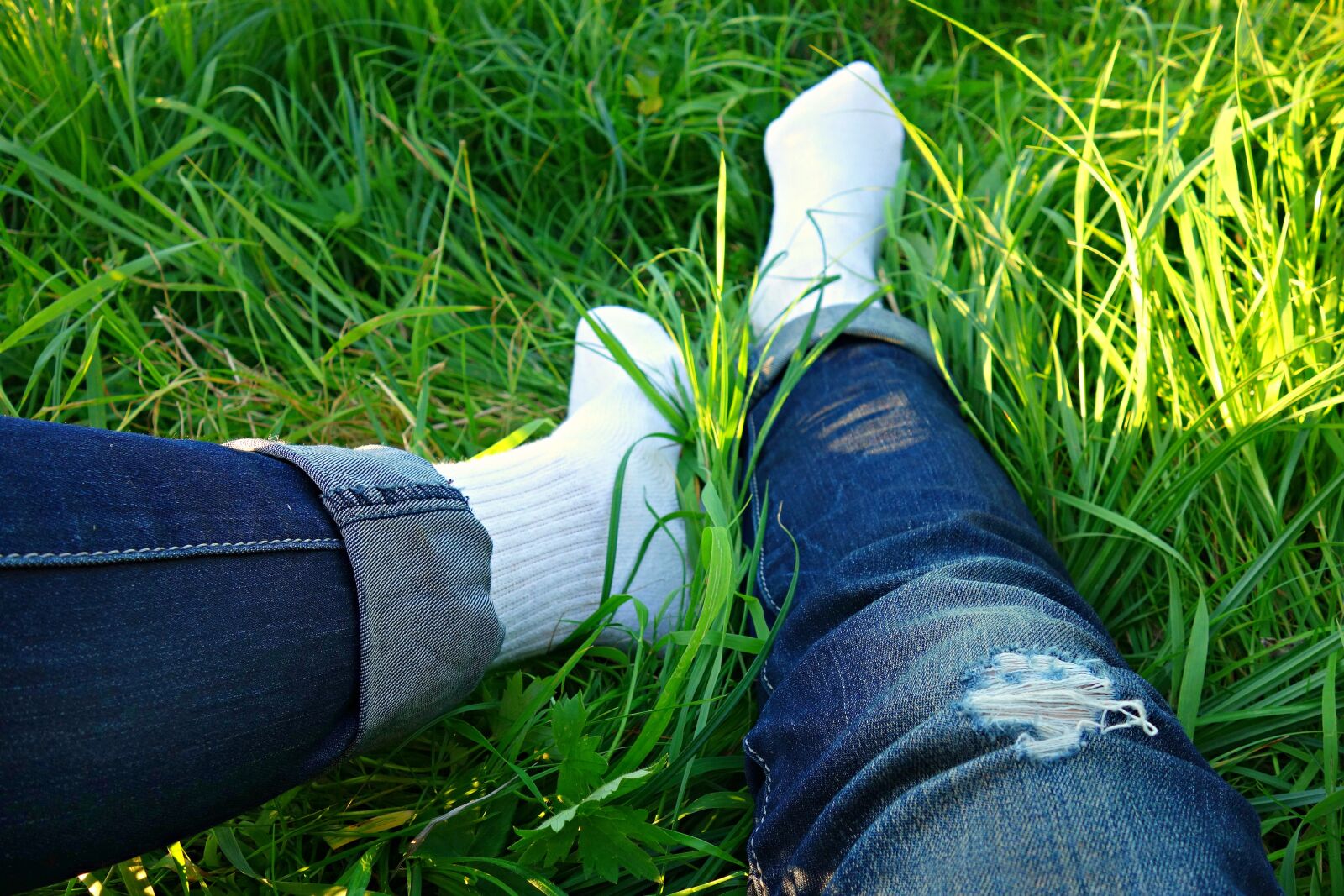 Sony Cyber-shot DSC-RX100 sample photo. Leg, foot, body photography