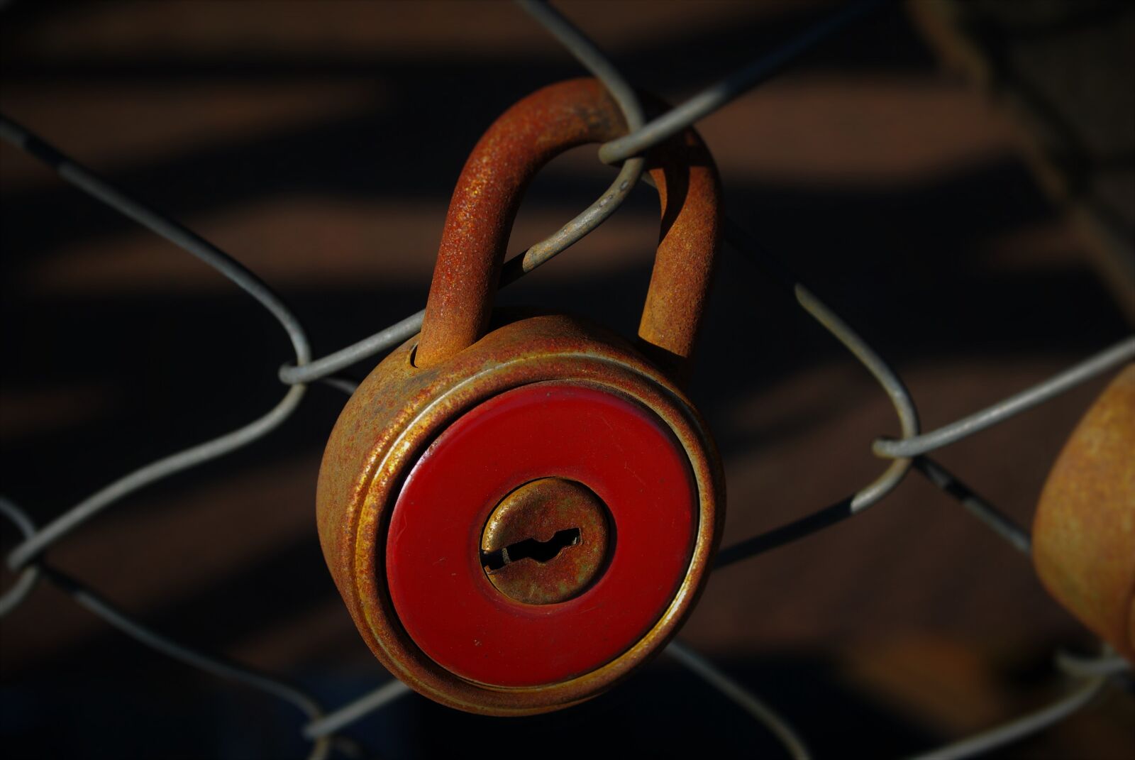 Nikon D60 sample photo. Castle, red lock, detail photography