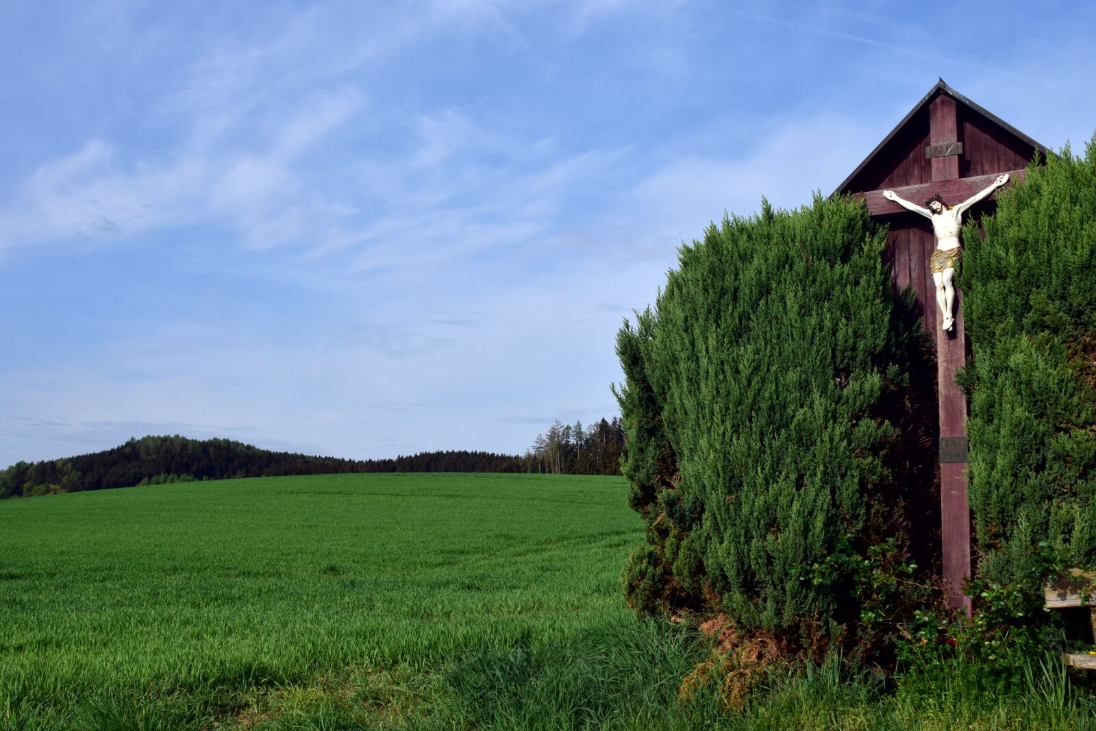 Nikon D3300 sample photo. Wayside cross, religion, jesus photography