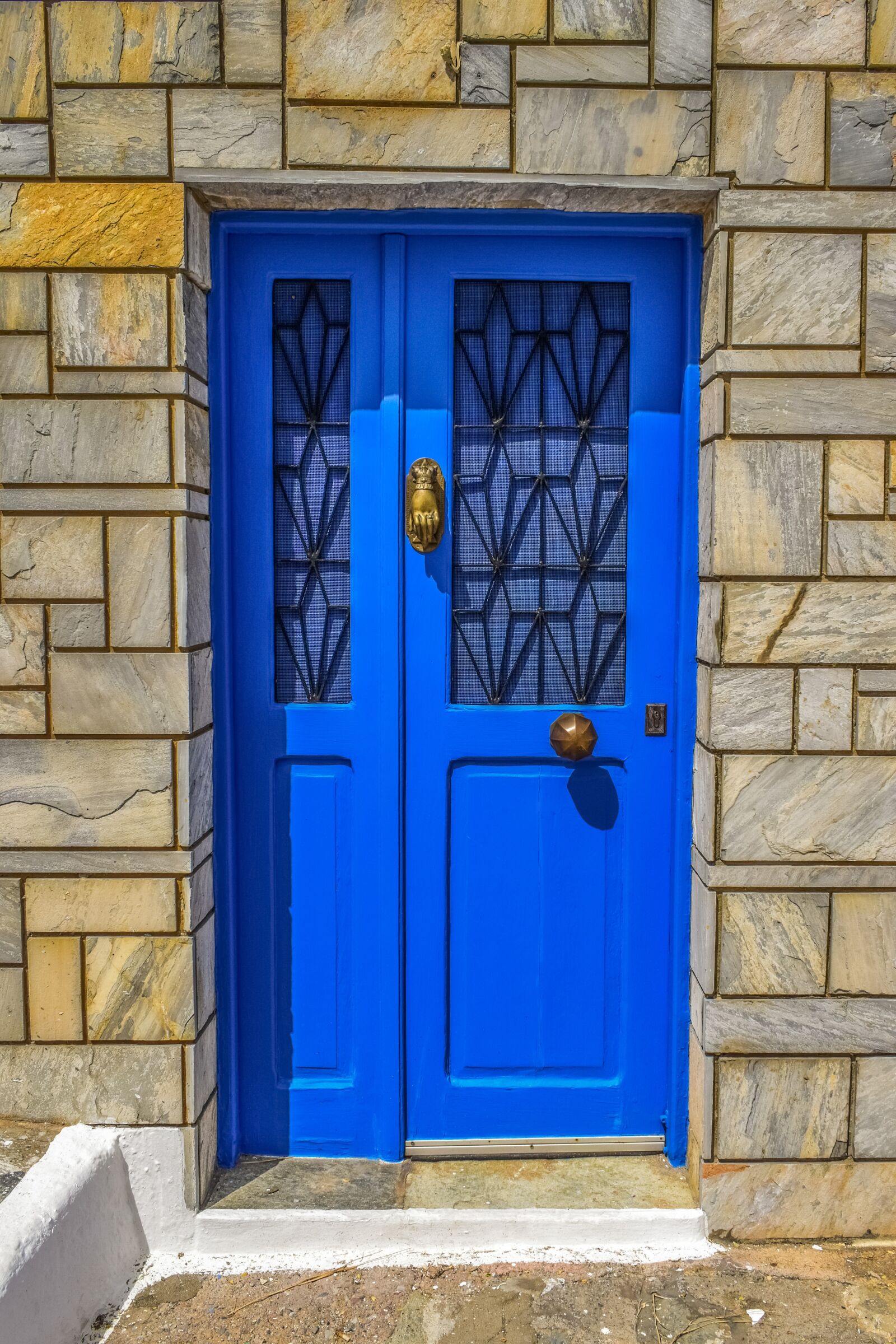 Nikon D3300 sample photo. Door, wooden, blue photography