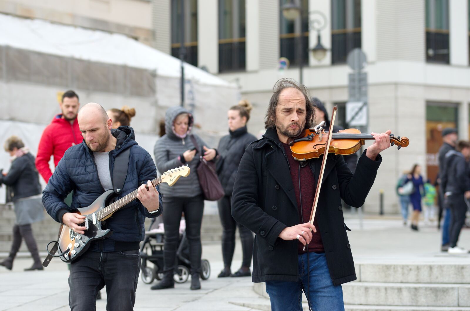 Nikon D5100 sample photo. Men's, street performers, playing photography
