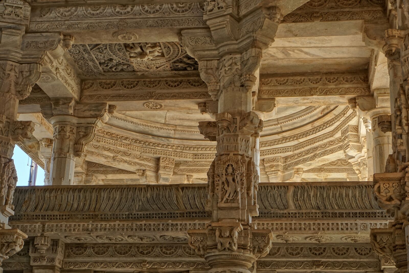 Sony a6000 + Sony E 18-55mm F3.5-5.6 OSS sample photo. Jain temple, chaumukkha mandir photography