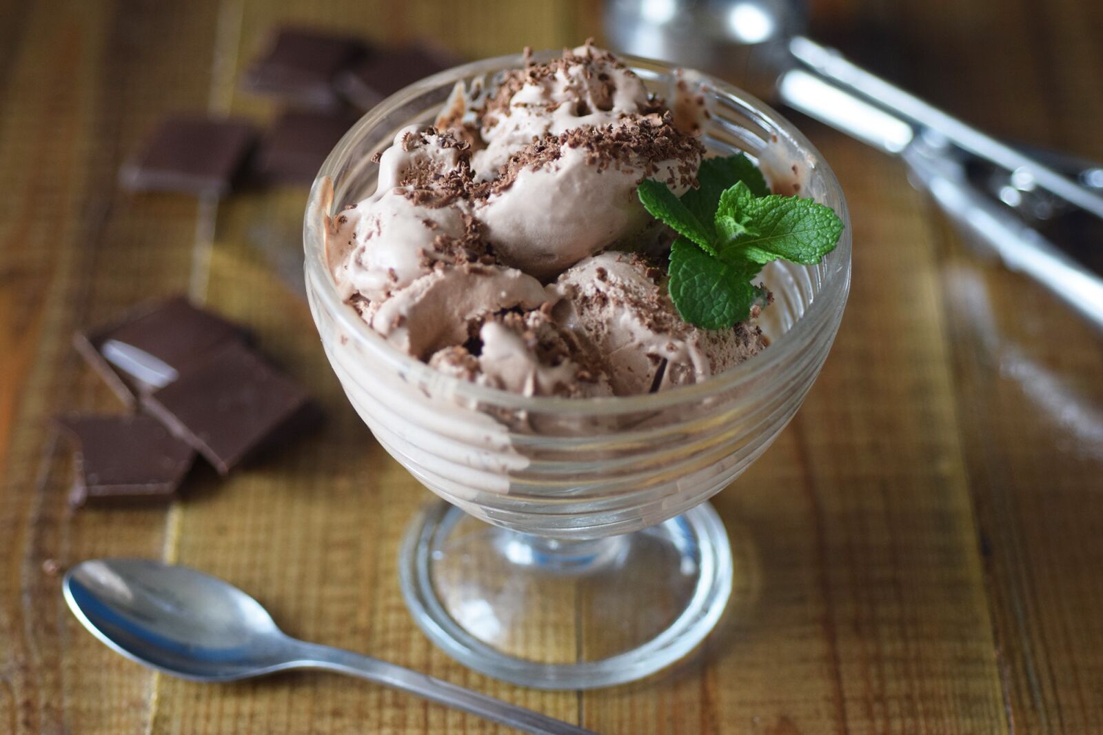 Nikon D3300 sample photo. Chocolate ice cream, homemade photography