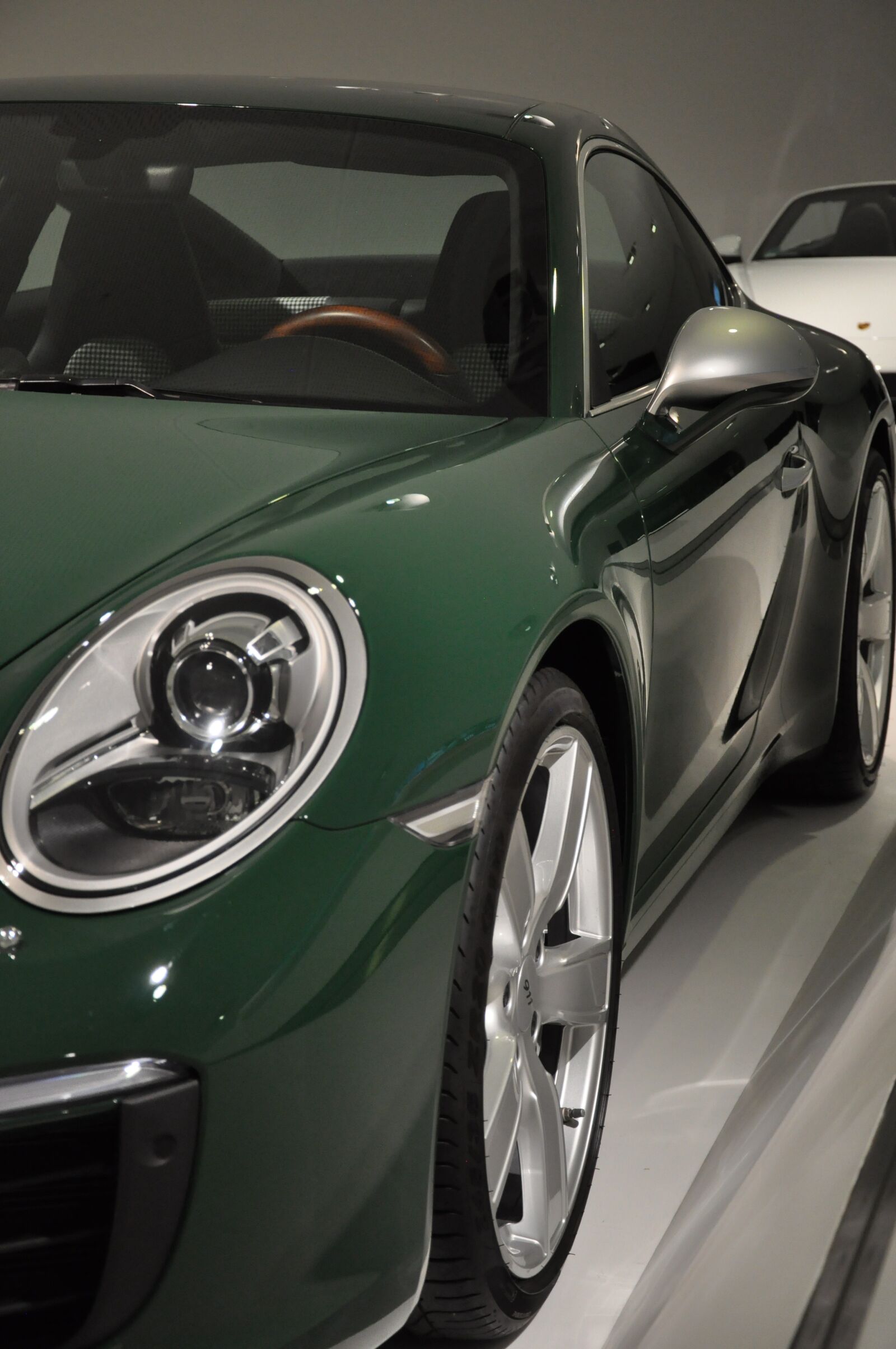 Nikon D90 sample photo. Porsche, green, vehicle photography