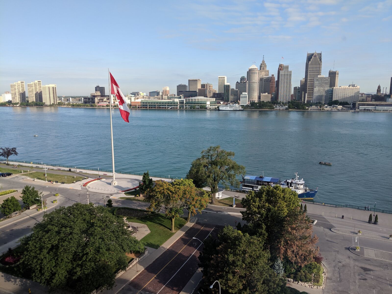 Google Pixel 2 sample photo. Riverfront, city, windsor photography