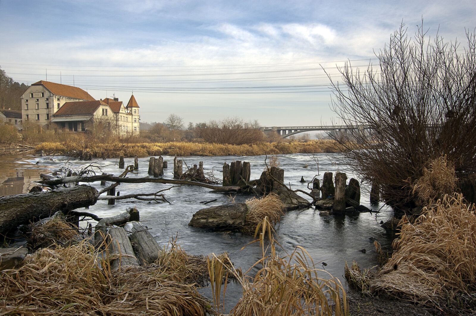 Nikon D40 sample photo. Dolanský bridge, bridge, river photography
