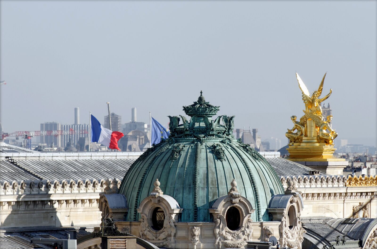 Nikon D300 sample photo. Paris, roofs, fireplaces photography